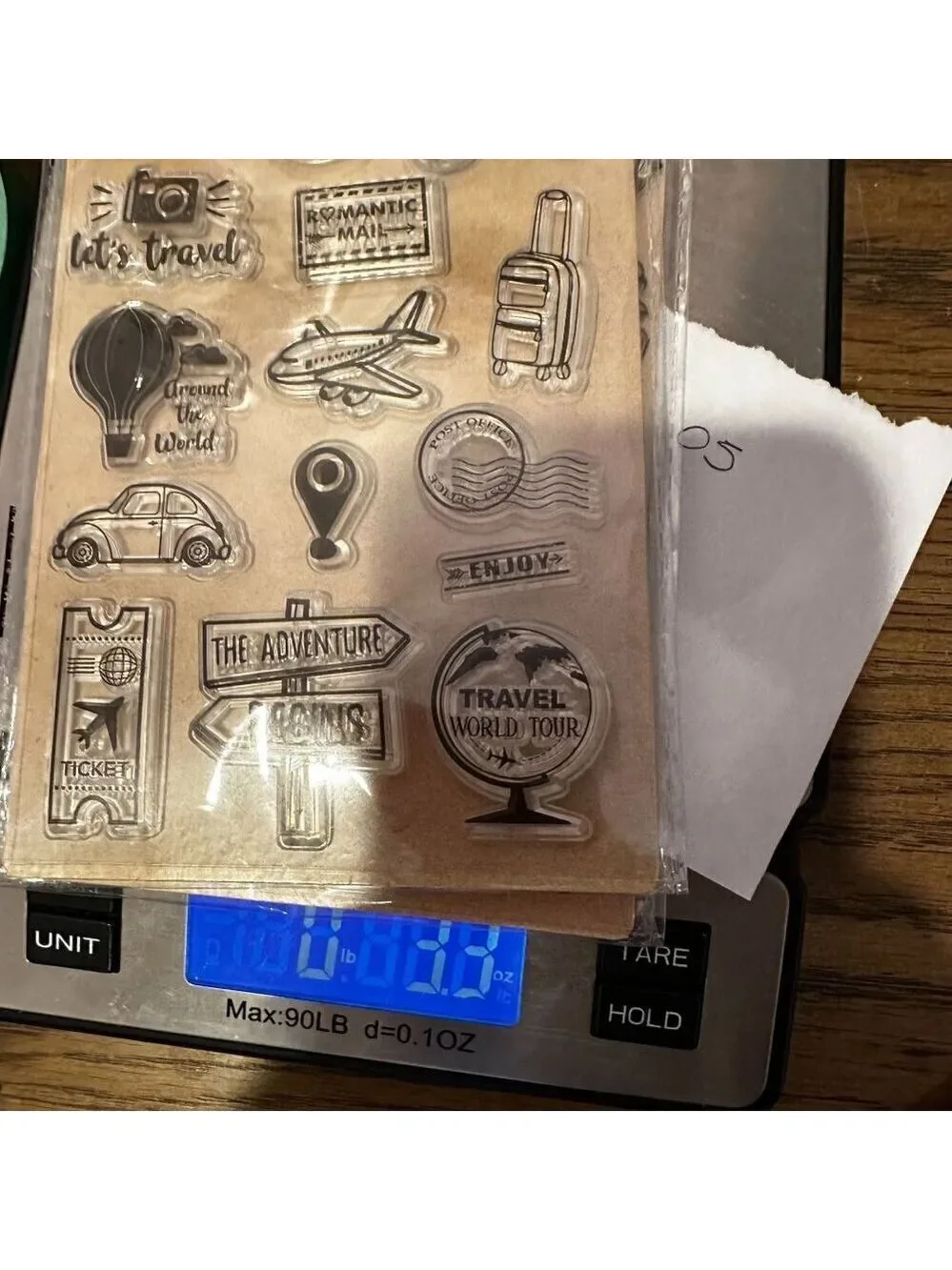 Crafters Square Clear Stamps Set Of 2 With Travel Inspirational Themes